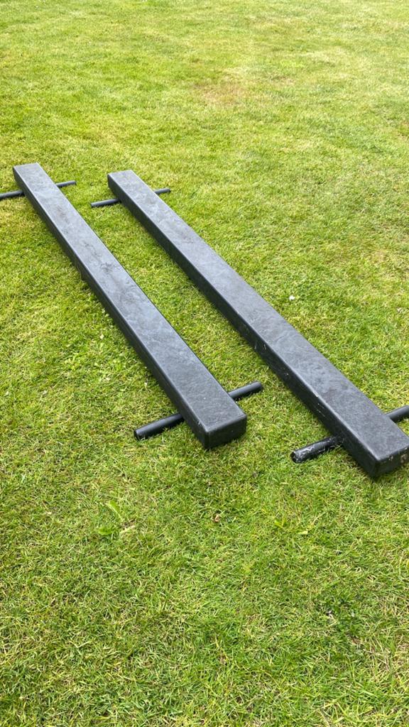 2 turnbalken, Sport en Fitness, Turnen, Maat 36 t/m 42, Ophalen, Zo goed als nieuw, Materiaal