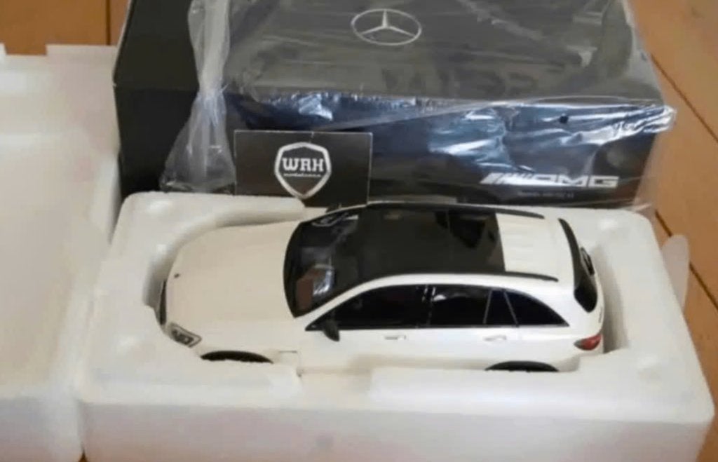 1:18 MERCEDES GLC 63 AMG white GT spirit dealer edition WRH, Verzenden, Zo goed als nieuw, Auto, Overige merken