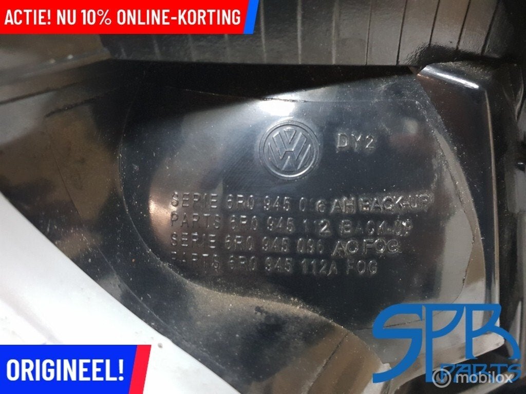 Achterlicht rechts POLO 6R 2009-2014 ACHTER TDI TSI GTI GT, Gebruikt, VOLKSWAGEN, Volkswagen, Ophalen of Verzenden
