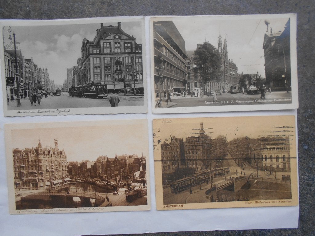 Amsterdam: Partij van 18 mooie oude kaarten enkel toppers, Verzamelen, Ansichtkaarten | Nederland, Ophalen of Verzenden, Voor 1920