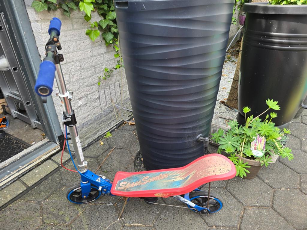 Space scooter, Ophalen, Gebruikt