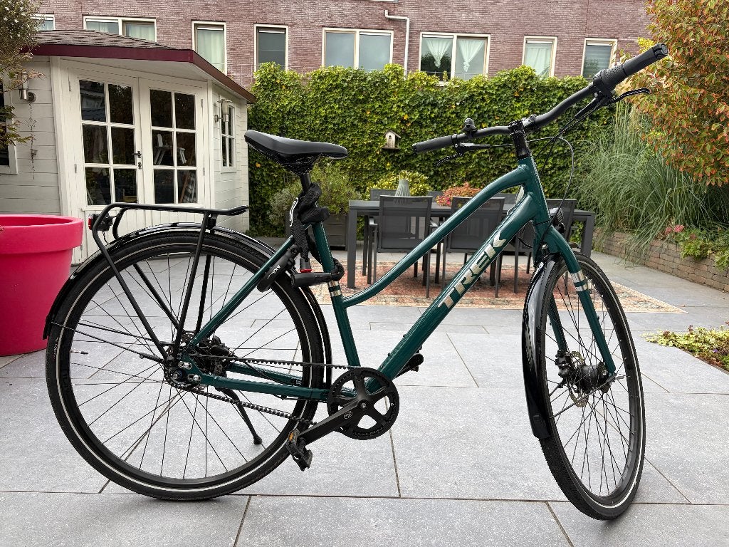 Trek District 3 Midstep 2026, dames, maat L, zgan, 53 tot 56 cm, (Extra) lage instap, Zo goed als nieuw, Schijfrem