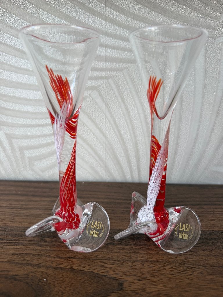 Handgemaakte Finse glazen, Ophalen of Verzenden