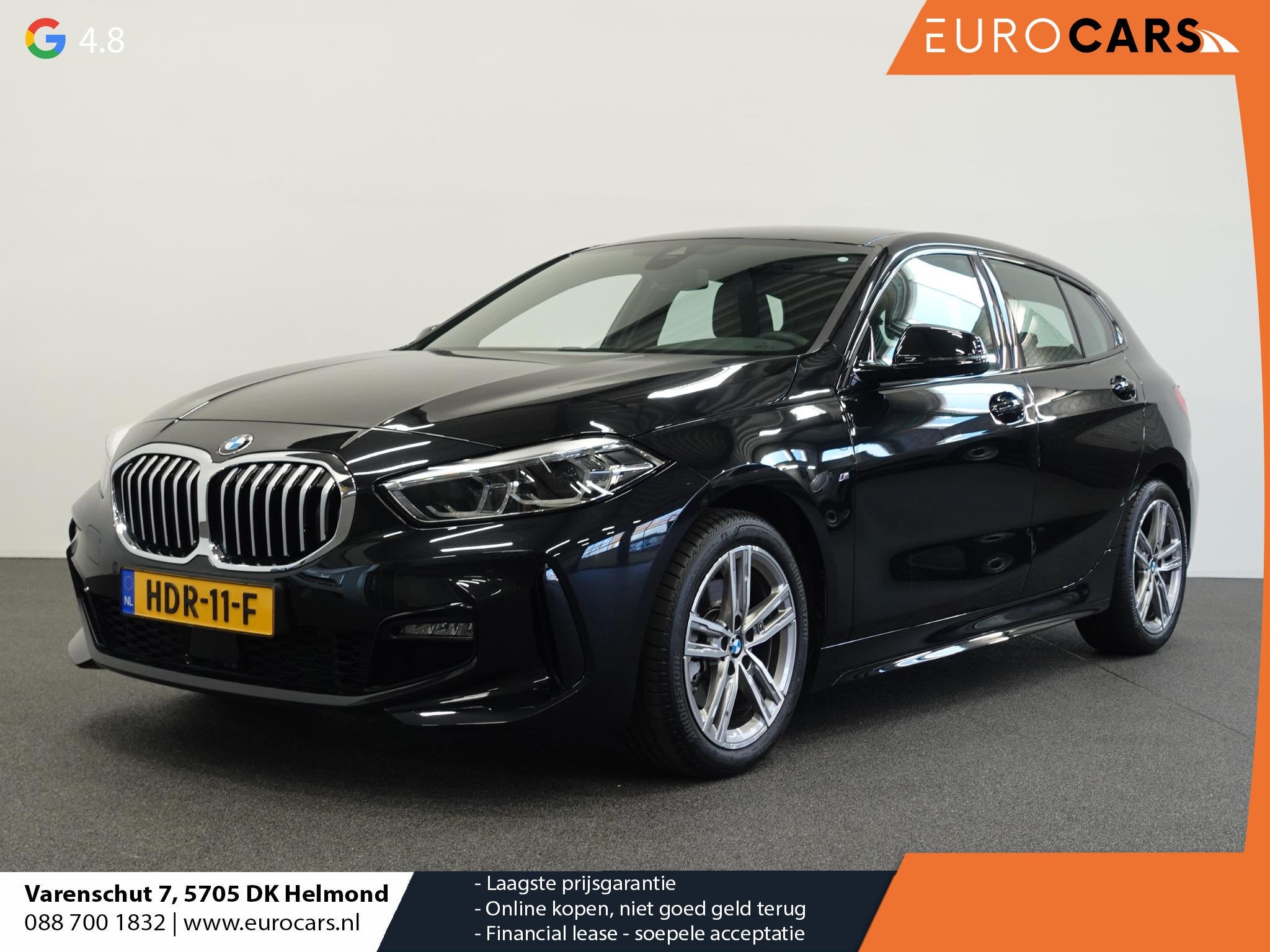 BMW 1-serie 118i M-Sport Automaat Digitale Cockpit Climate c, Auto's, 136 pk, Gebruikt, 1295 kg, Leder en Stof