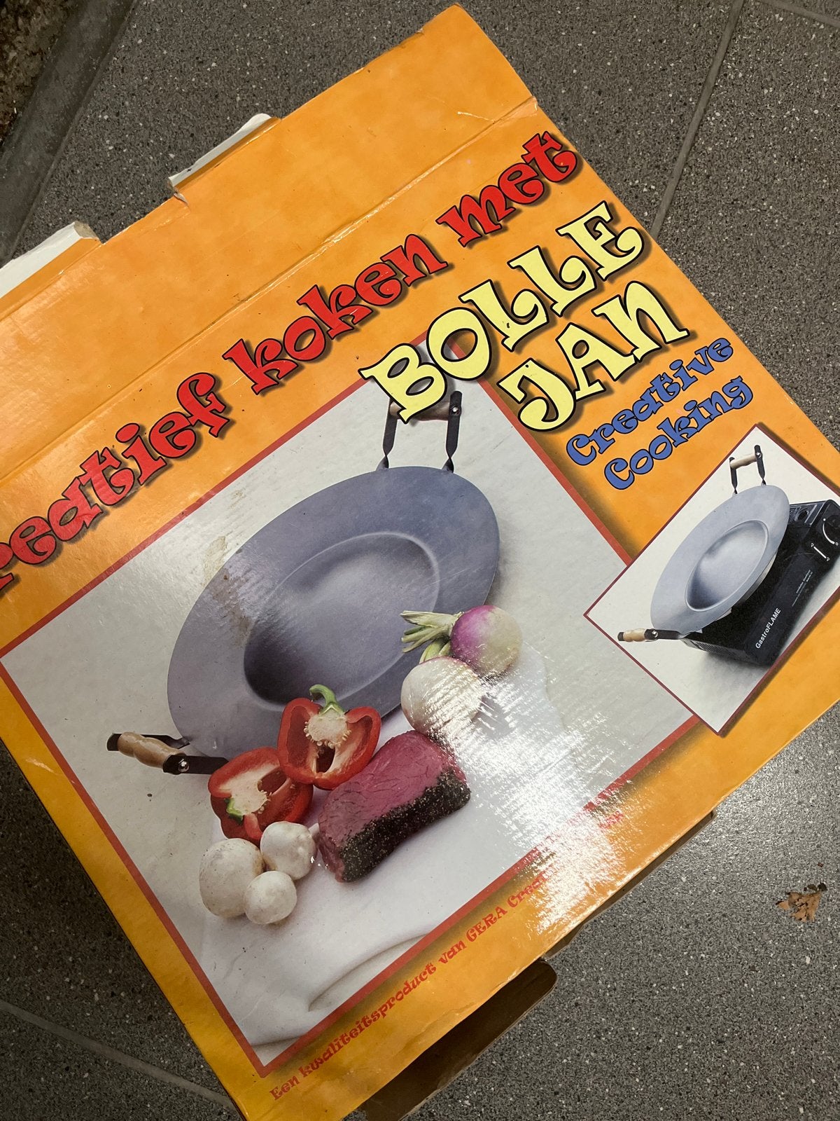 Creatief koken met Bolle Jan - Pan voor buiten koken, Ophalen of Verzenden, Zwart, Metaal, Overige merken