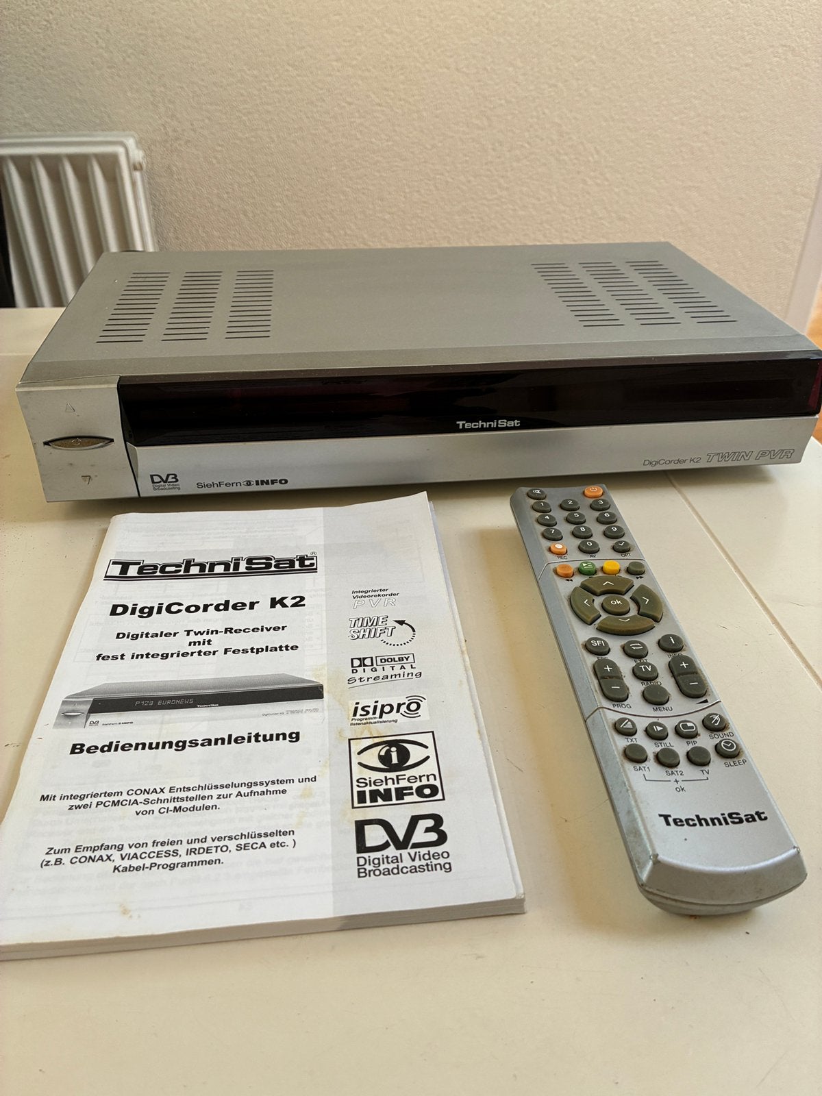 Technisat digitale Twin-receiver Digicorder K2 160Gb, Ophalen of Verzenden, Zo goed als nieuw, Overige merken