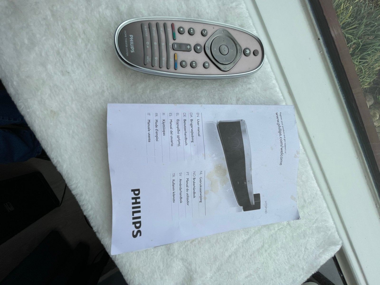 Philips Soundbar met Subwoofer en Afstandsbediening, Ophalen, Met externe subwoofer, Zo goed als nieuw