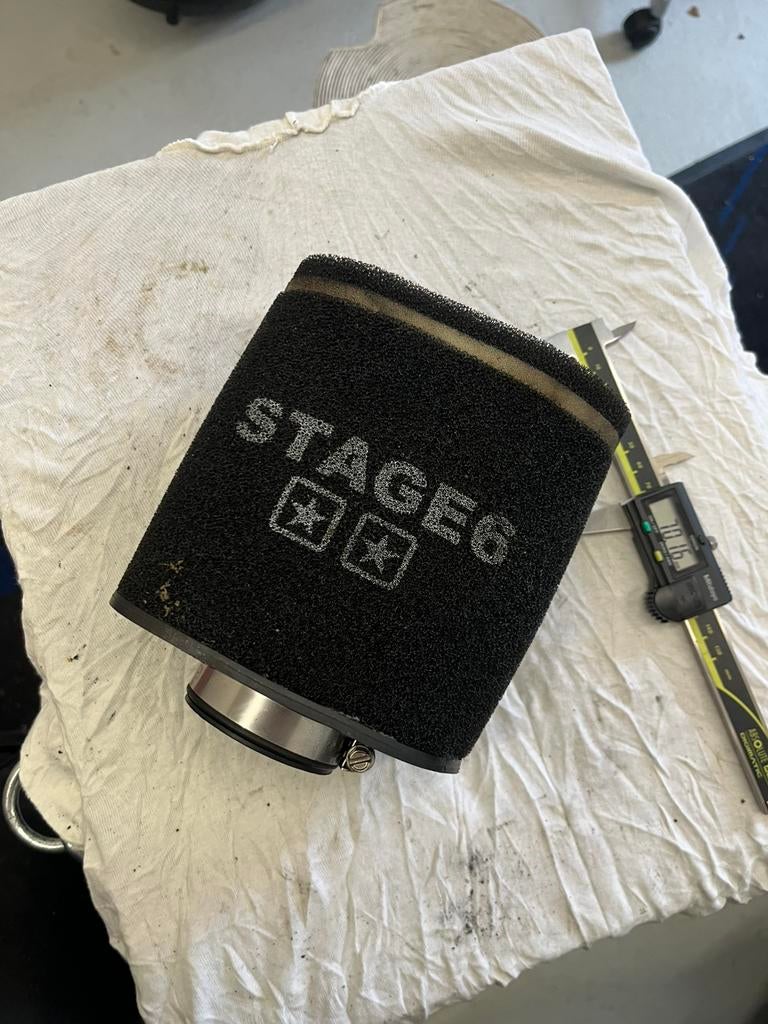 Stage 6 luchtfilter zwart, Motoren, Ophalen of Verzenden