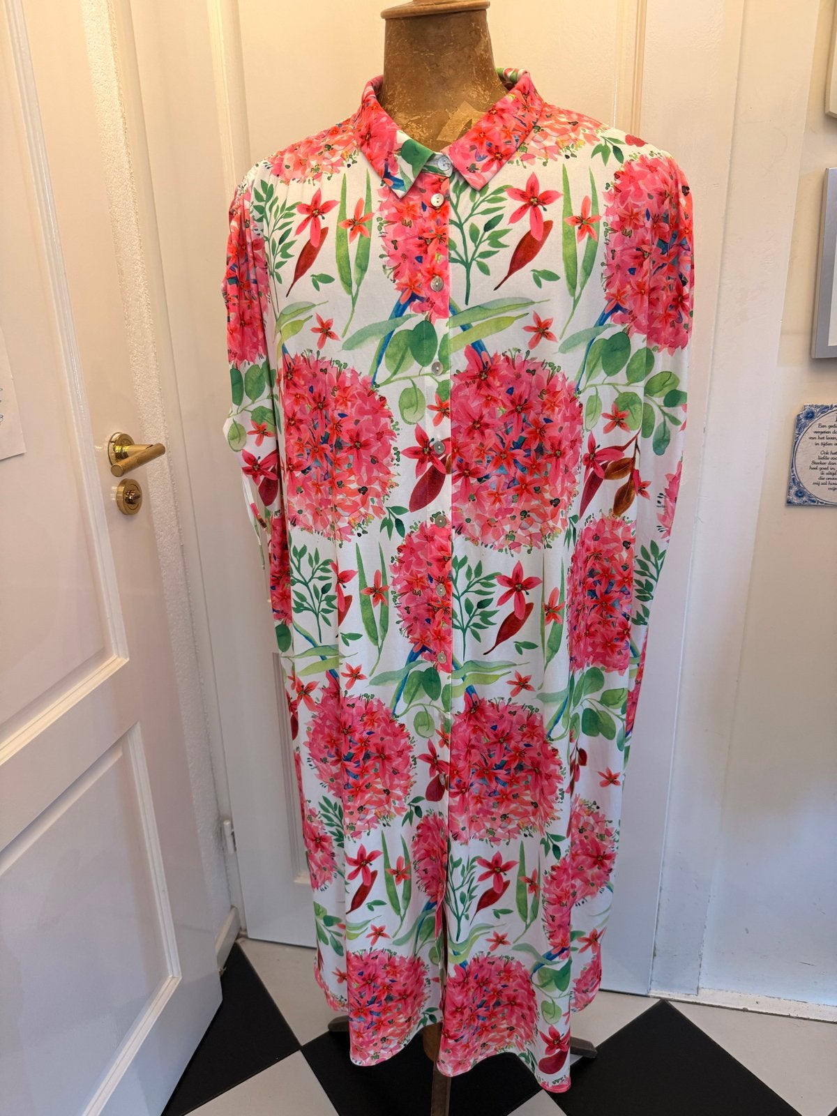 Yoek Mouwloze Jurk met Bloemenprint, Ophalen of Verzenden, Zo goed als nieuw, Meerkleurig, Jurk
