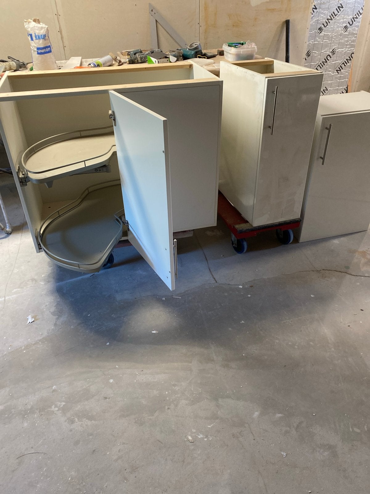 Keukenkastjes met carrousel en lades, Ophalen, Gebruikt