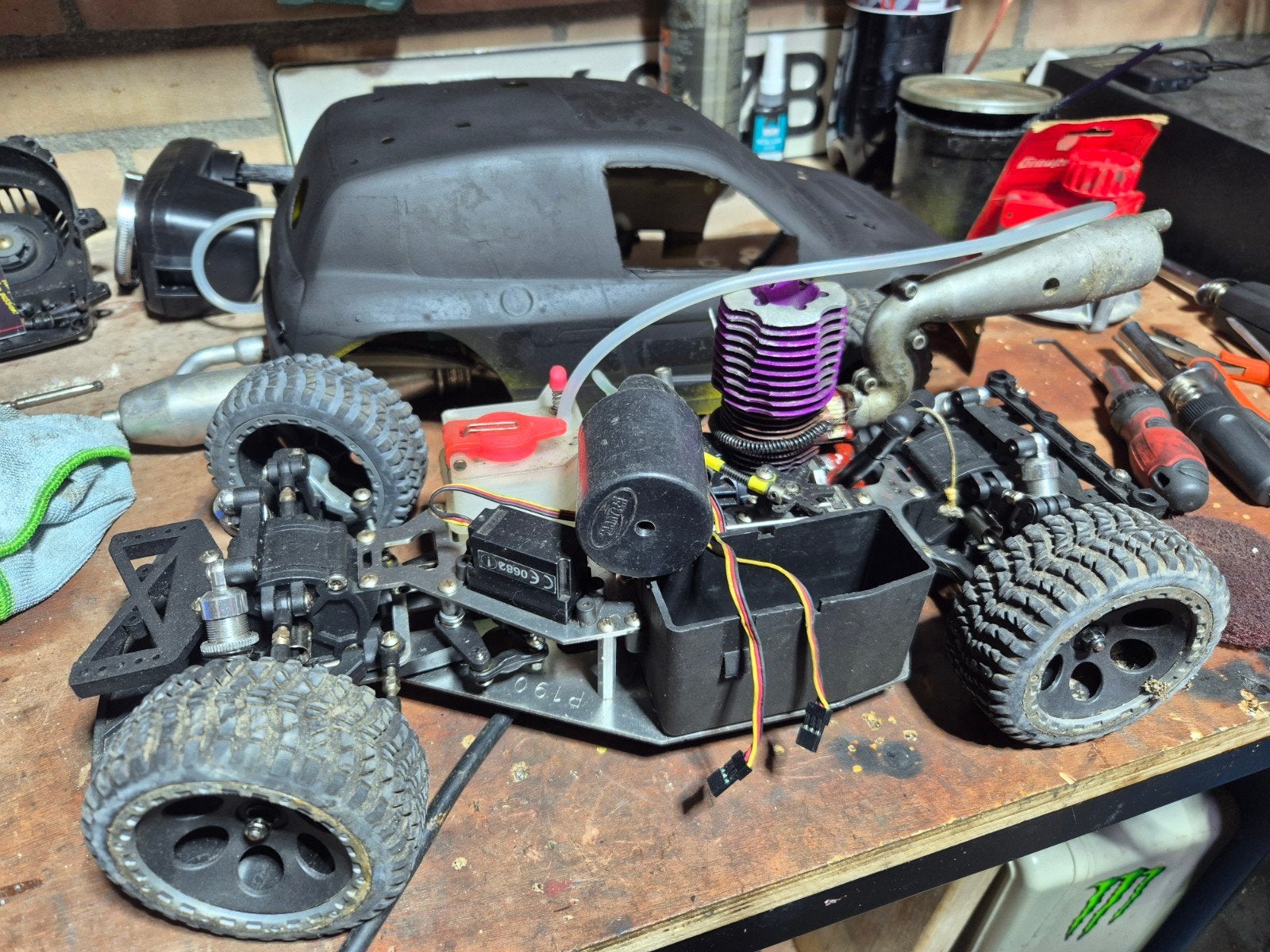 project rally auto, Ophalen of Verzenden, Schaal 1:10, Nitro, Auto onroad