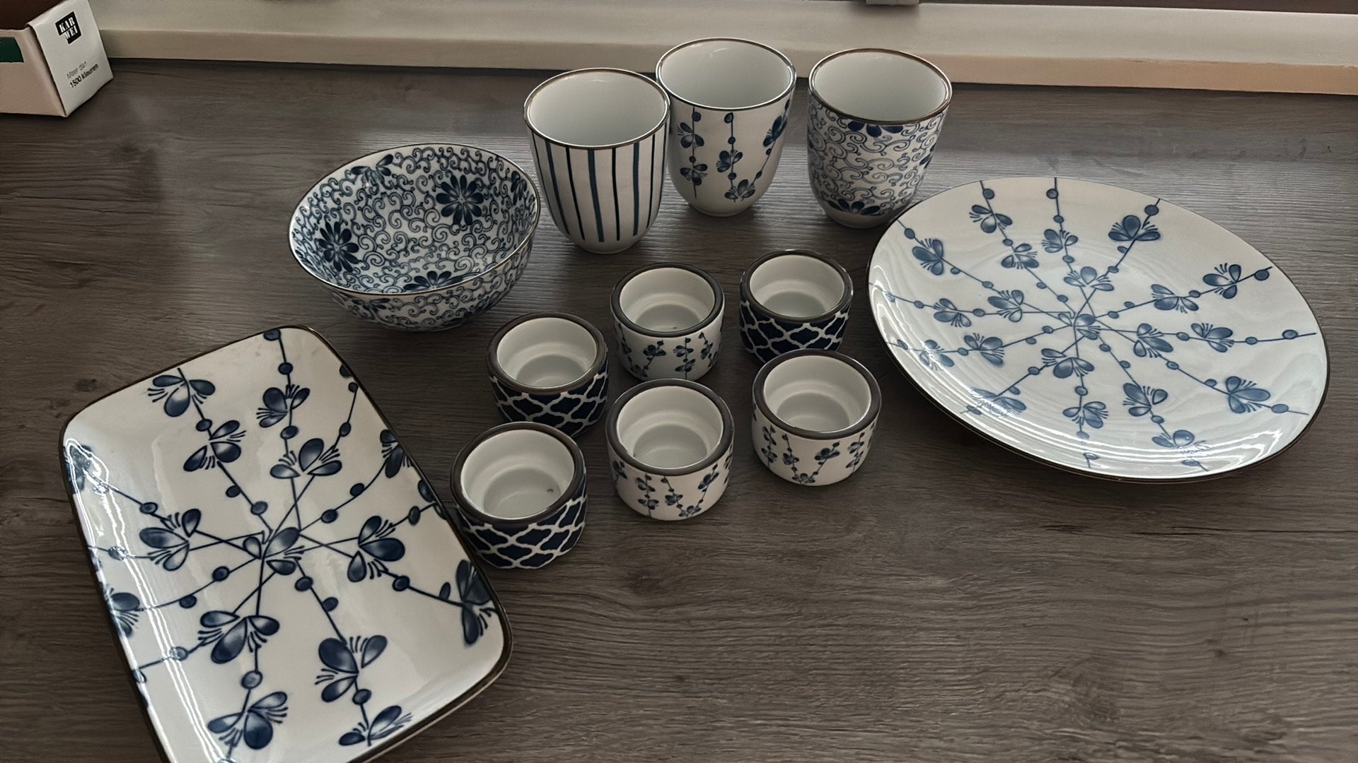 Riverdale servies blauw/wit nieuw, Ophalen, Nieuw, Overige stijlen, Overige typen