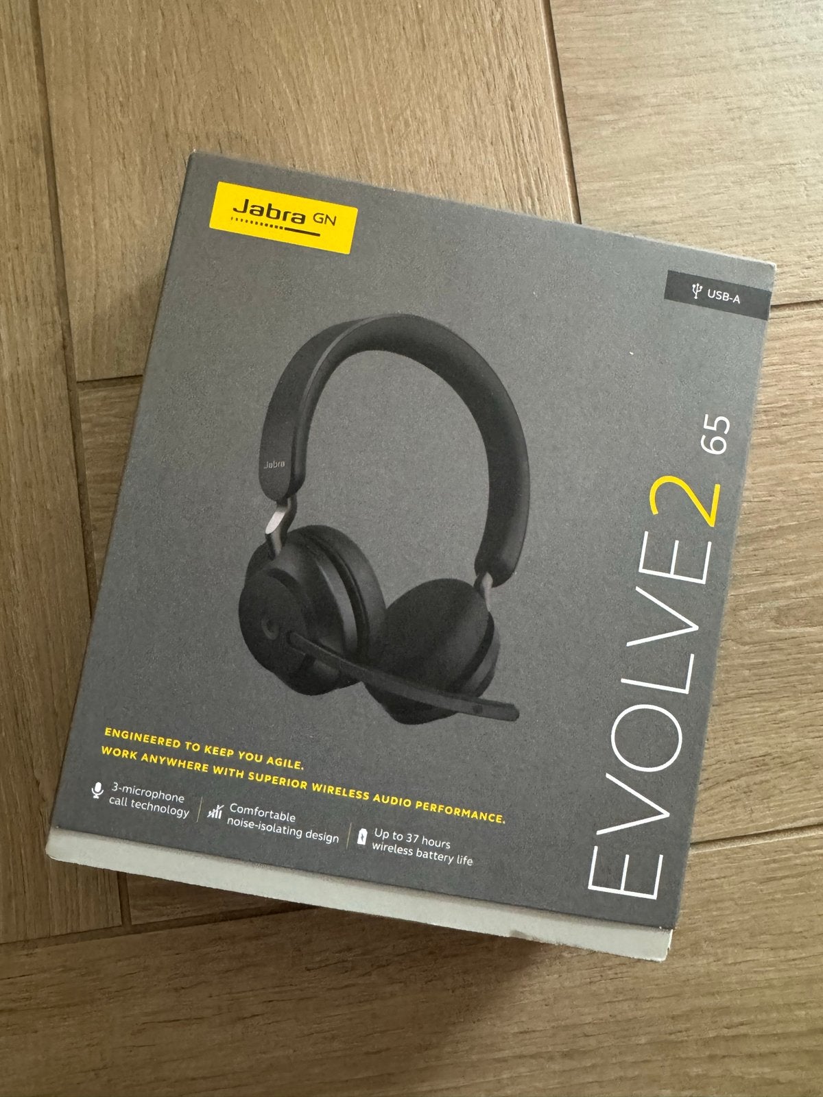 Jabra Evolve2 65 Draadloze Headset met Microfoon, Audio, Tv en Foto, Koptelefoons, Bluetooth, Nieuw, Ophalen of Verzenden, Over-ear