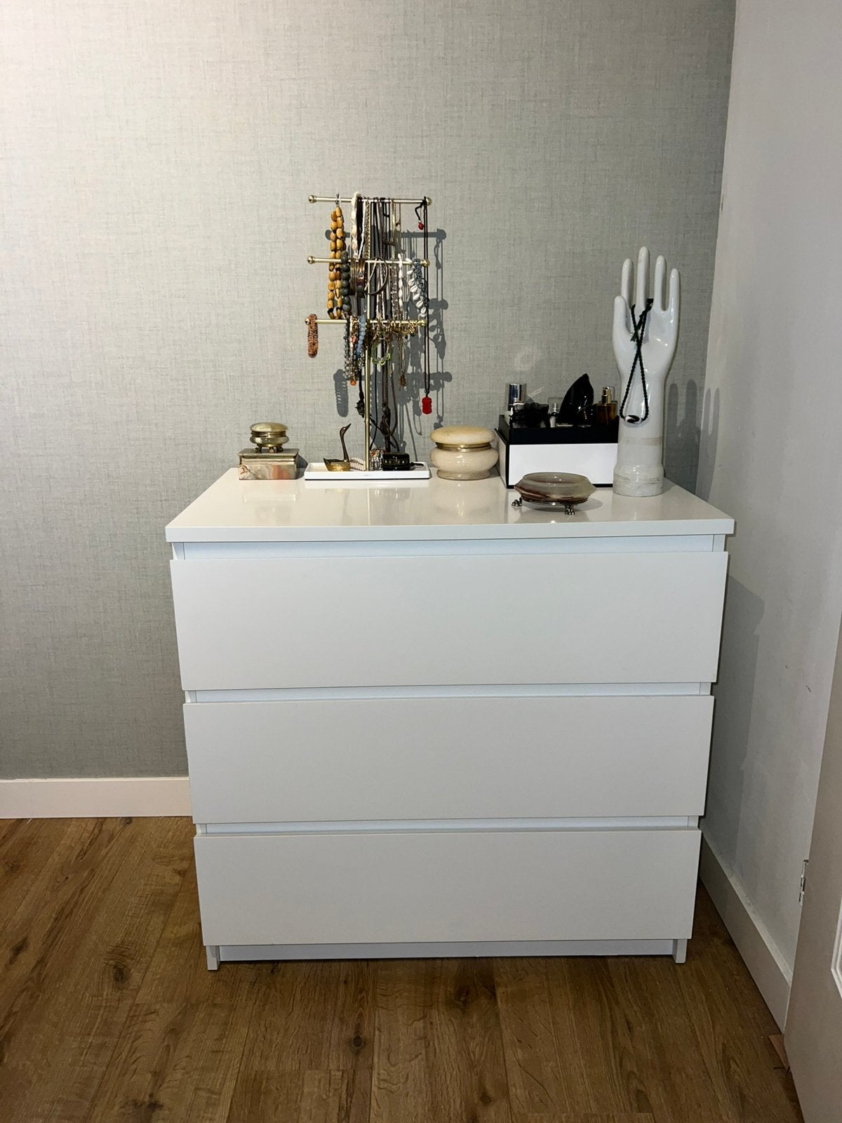 IKEA MALM ladekast wit – 3 lades, Ophalen, Gebruikt, 50 tot 100 cm, 3 of 4 laden