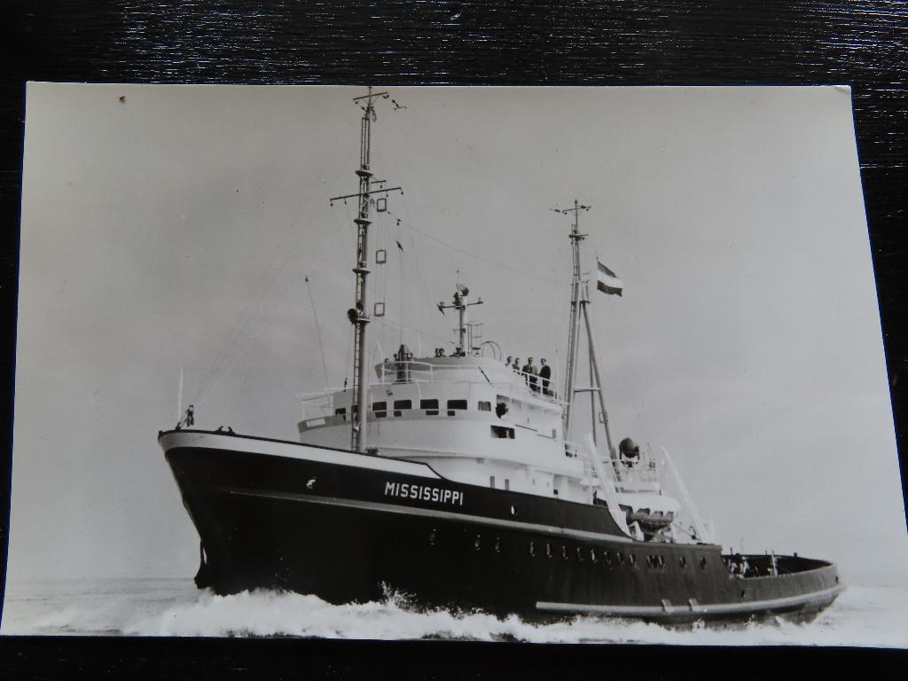 ansichtkaart sleepboot "Mississippi" Smit & co, Ophalen of Verzenden, Gebruikt, Motorboot, Kaart, Foto of Prent