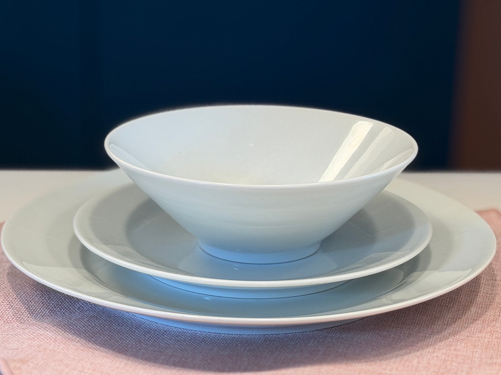 Ikea servies wit en strak design, Ophalen, Gebruikt, Bord(en), Overige stijlen