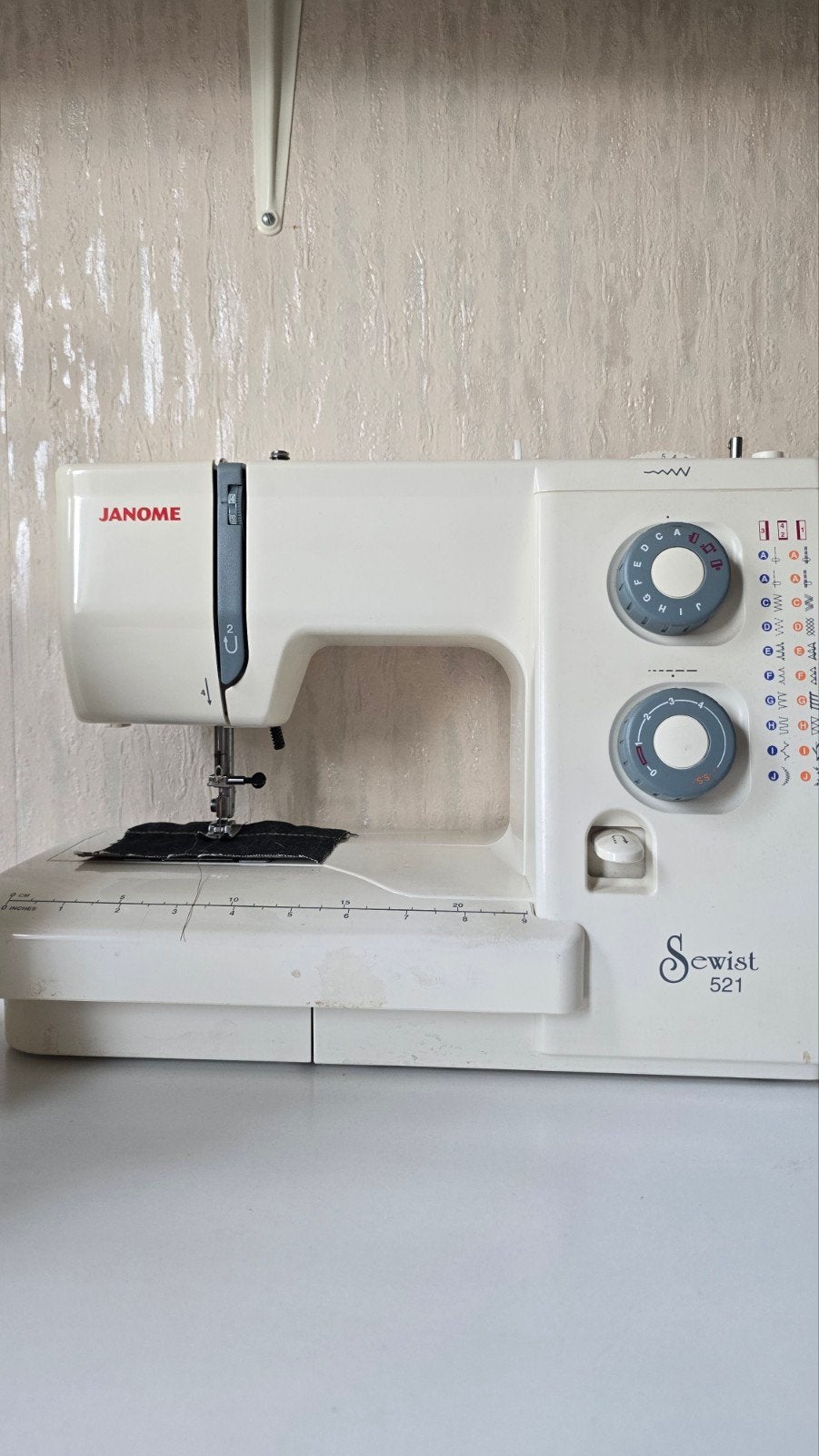 Janome sewist 521 naaimachine, Hobby en Vrije tijd, Naaimachines en Toebehoren, Ophalen, Gebruikt, Naaimachine, Janome