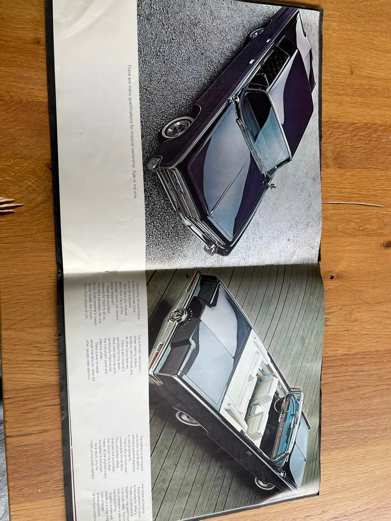 Chrysler Imperial Brochure 1965 - Zeldzaam Collectors Item, Ophalen of Verzenden, Zo goed als nieuw, Overige merken