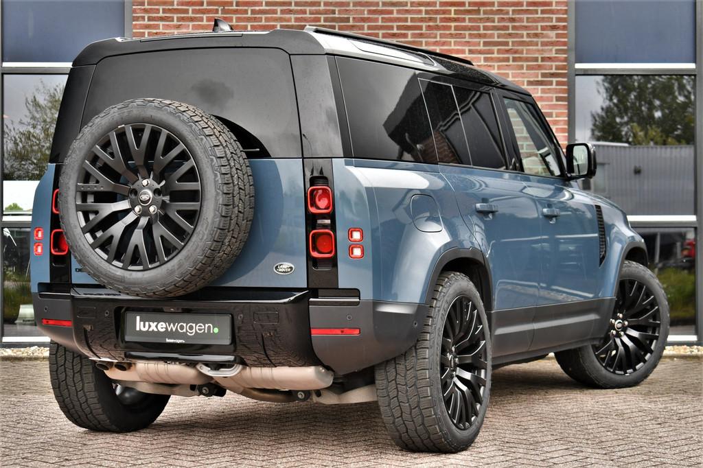 Land Rover Defender Hard Top 110 3.0 D250 22inch Trekh Lucht, Automaat, Met garantie (alle), Blauw, 2208 kg