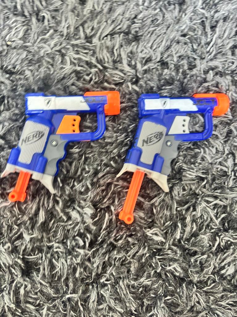 2 Nerf Jolt met 5 pijltjes, Ophalen of Verzenden, Zo goed als nieuw