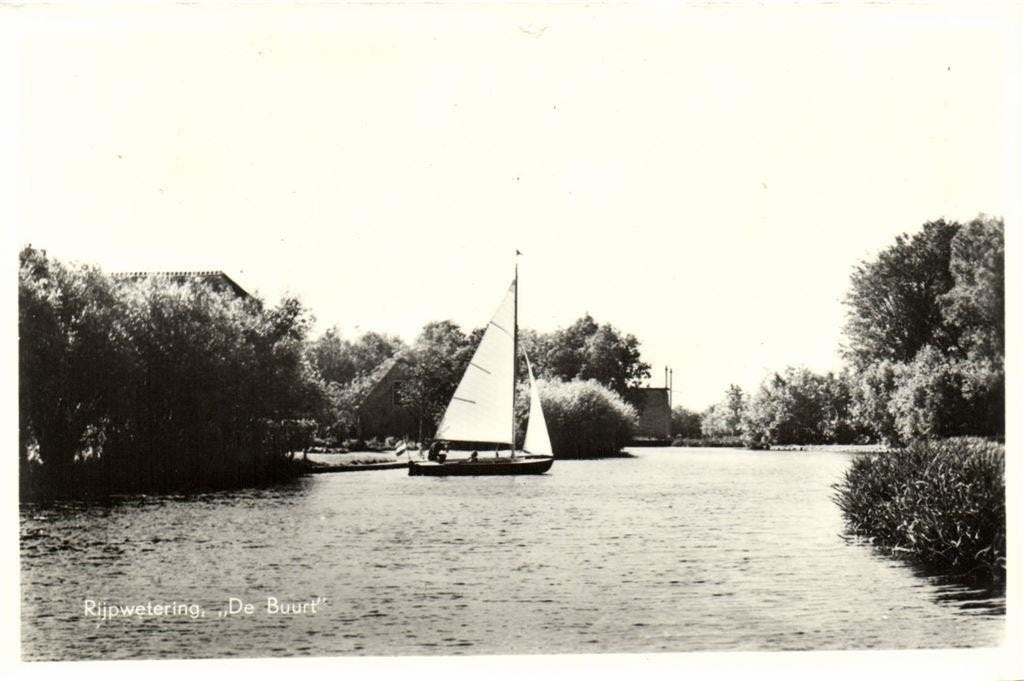 Rijpwetering, De Buurt - zeilboot - ongelopen, Ophalen of Verzenden, 1960 tot 1980, Ongelopen, Zuid-Holland