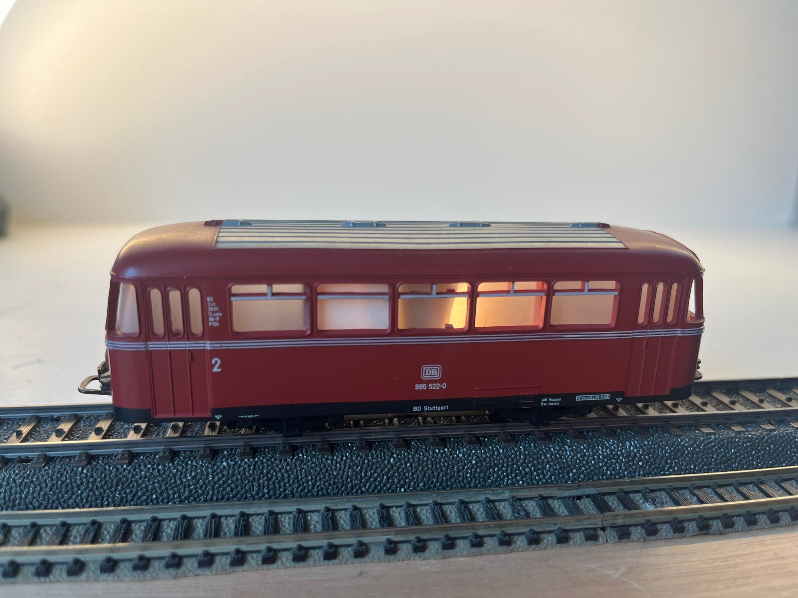 Märklin 4018 Schienenbus bijwagen – met OVP – verlichting, Wisselstroom, Wagon, Ophalen of Verzenden, Zo goed als nieuw