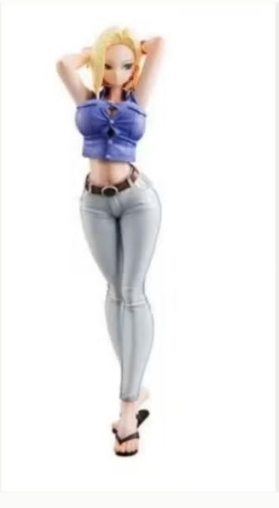 Dragonball Z figuur Android 18 met spijkerbroek (19cm), Verzamelen, Ophalen of Verzenden, Nieuw