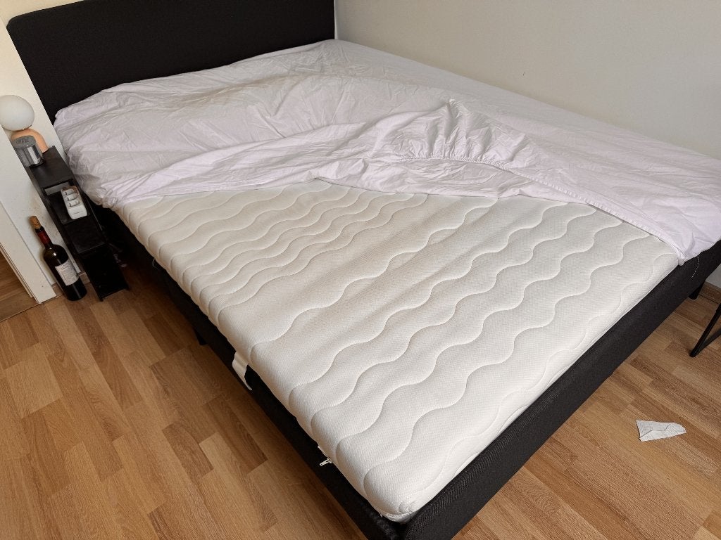 Bedden Ikea, Ophalen, Wit, Tweepersoons, 140 cm