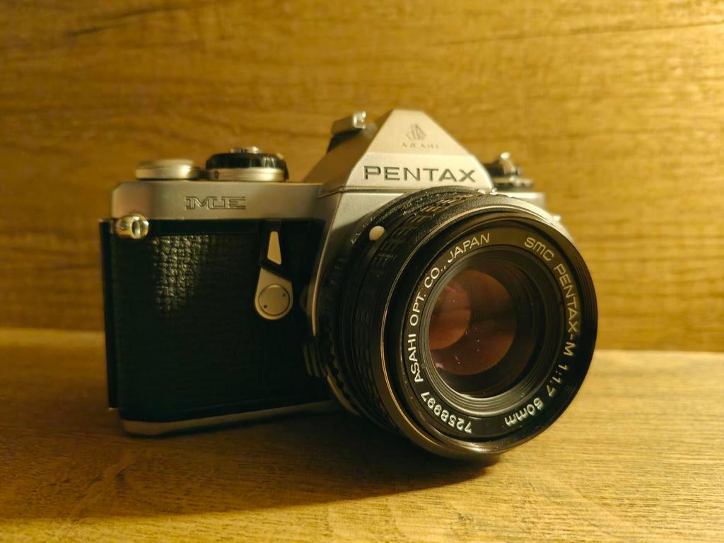 Pentax ME met 50mm F1.7, Ophalen of Verzenden, Gebruikt, Spiegelreflex, Pentax