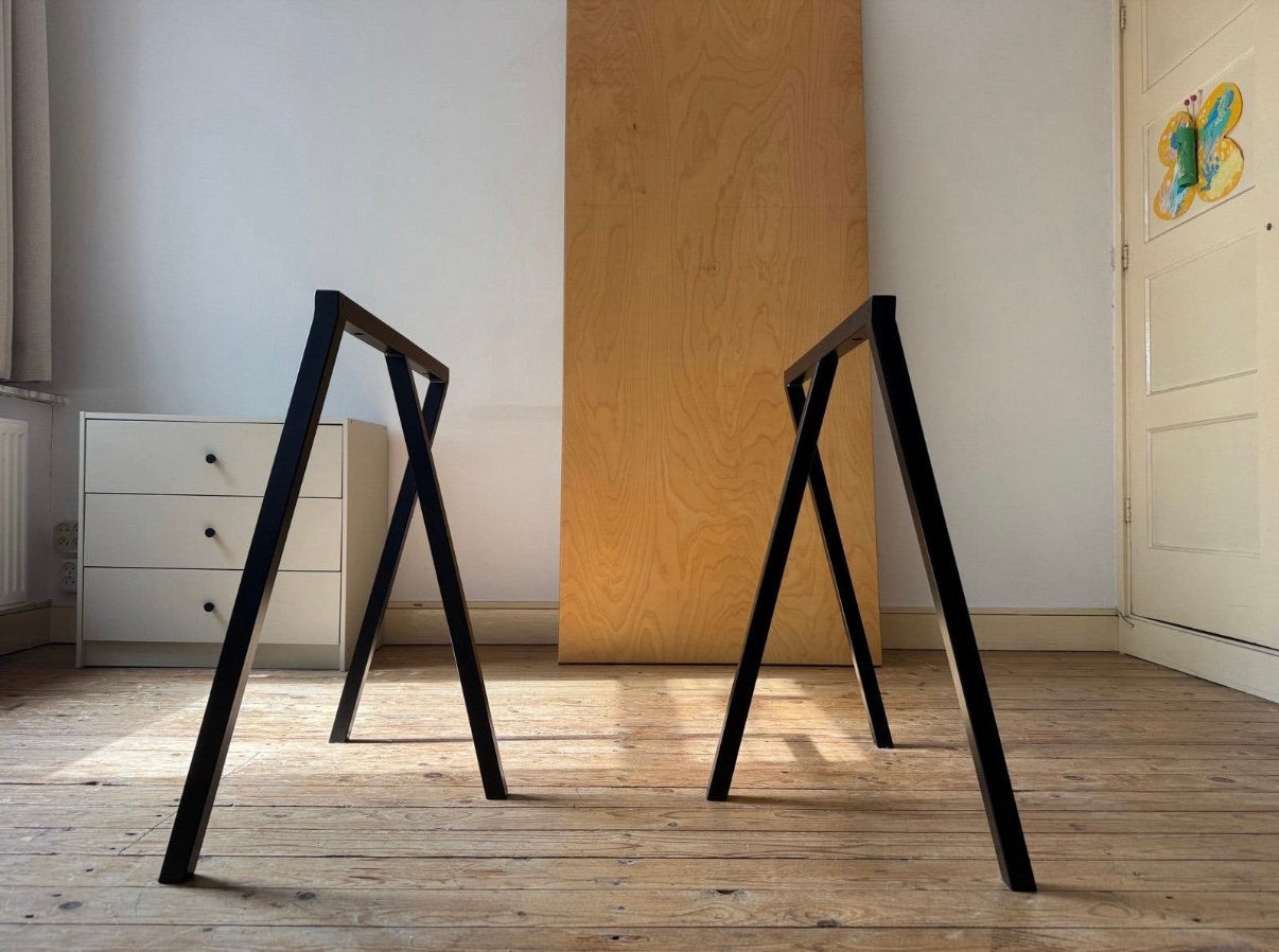 HAY LOOP Tafelpoten, Ophalen, Rond, 50 tot 100 cm, Zo goed als nieuw