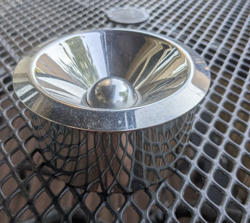 Alessi 'Bauhaus by Marianne Brandt' asbak, Vintage, Ophalen of Verzenden, Zo goed als nieuw, Metaal