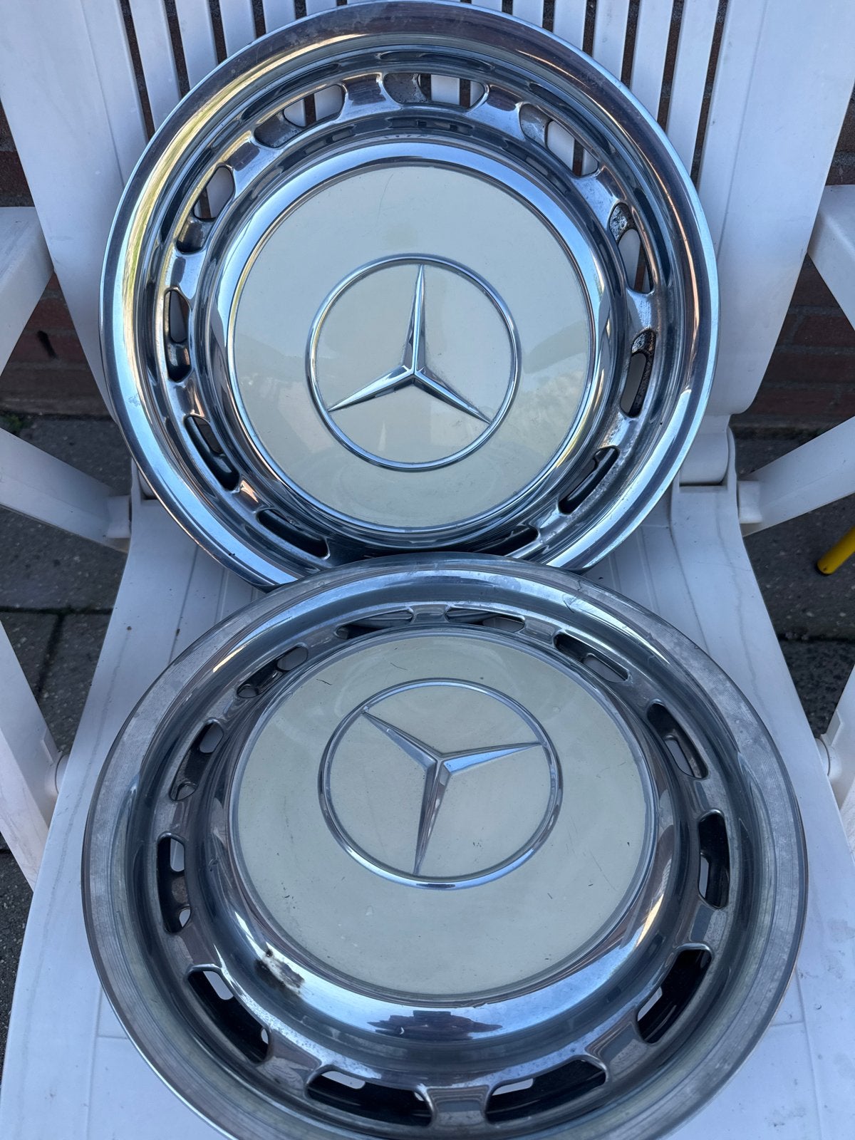 Mercedes-Benz wieldoppen set (4stuks), Ophalen of Verzenden, Zo goed als nieuw