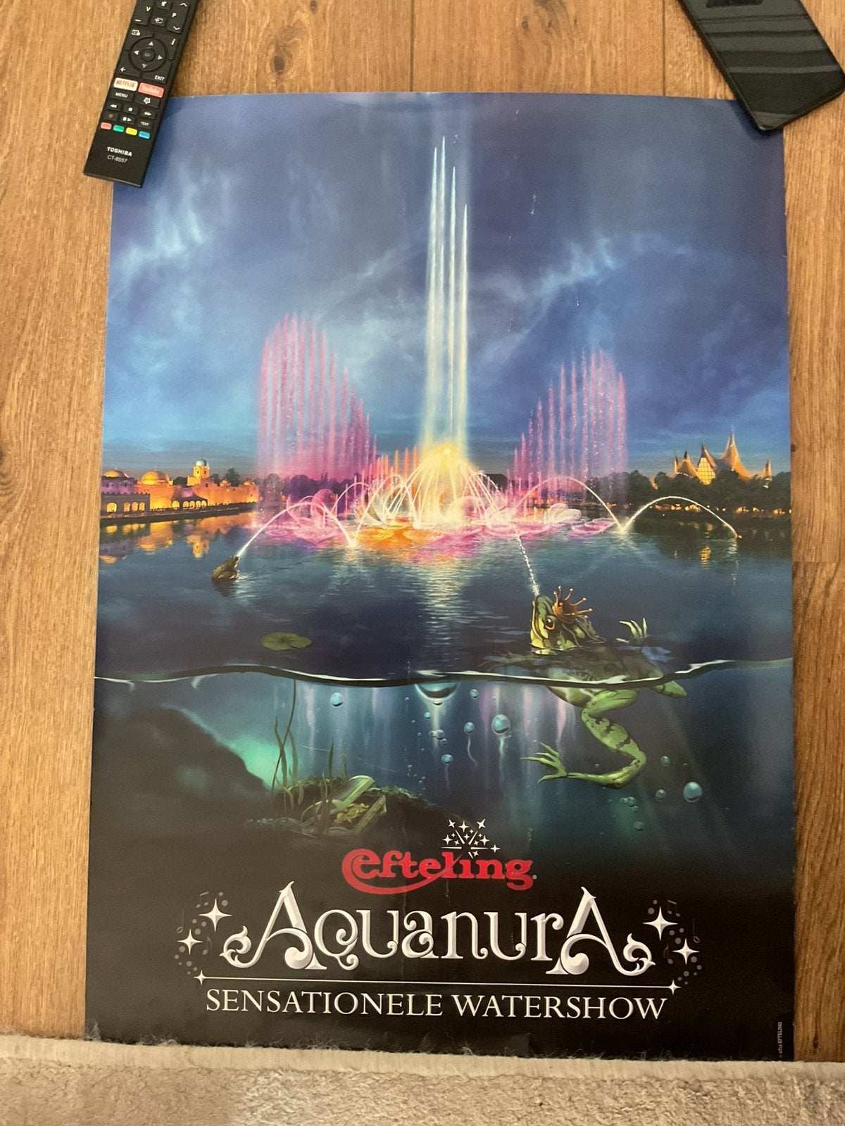 Aquanura poster Efteling, Ophalen of Verzenden, Gebruikt, Overige typen