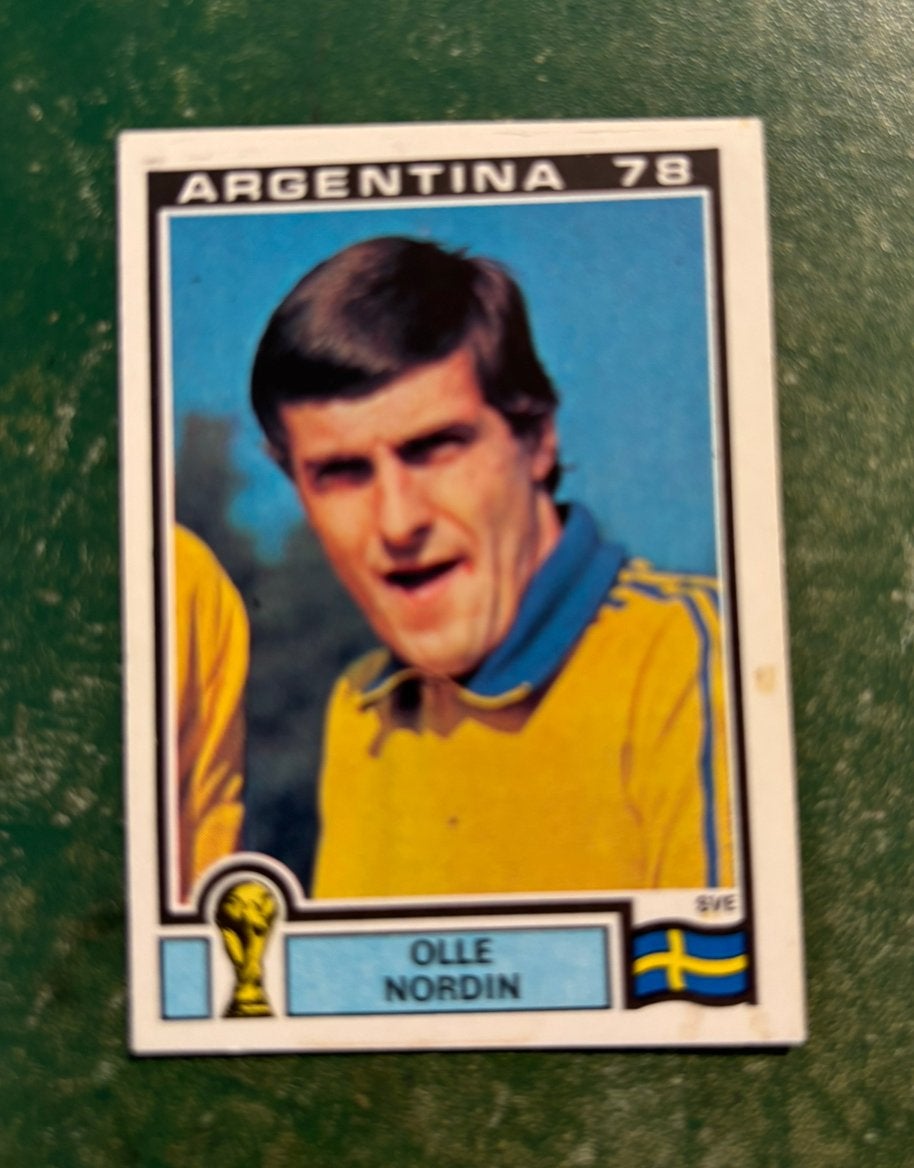 Panini plaatje Olle Nordin Zweden WK 78, Verzamelen, Ophalen of Verzenden