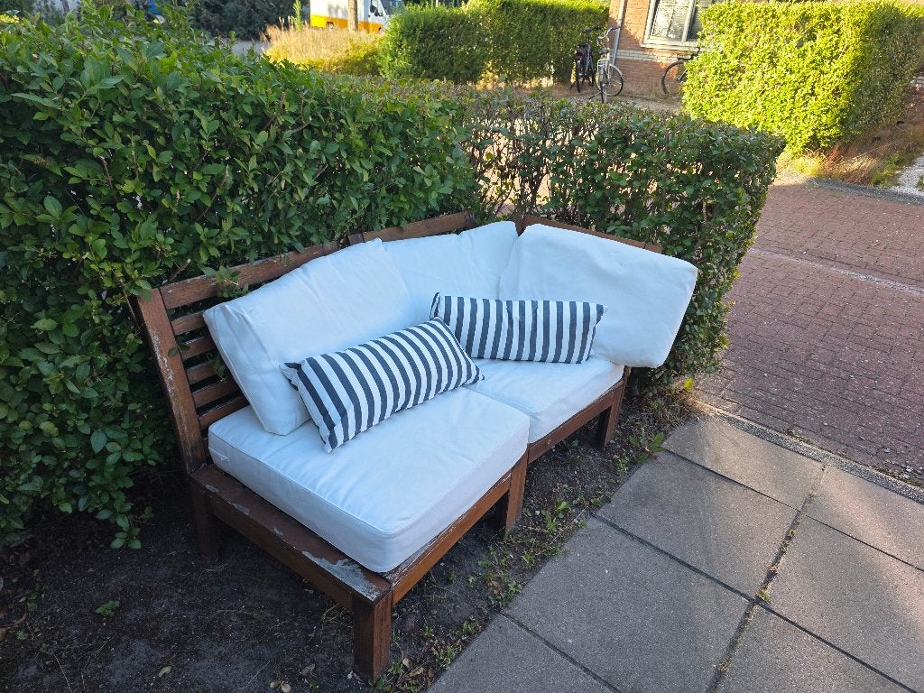 Ikea Loungeset, Gebruikt, Hardhout, Loungeset, Bank
