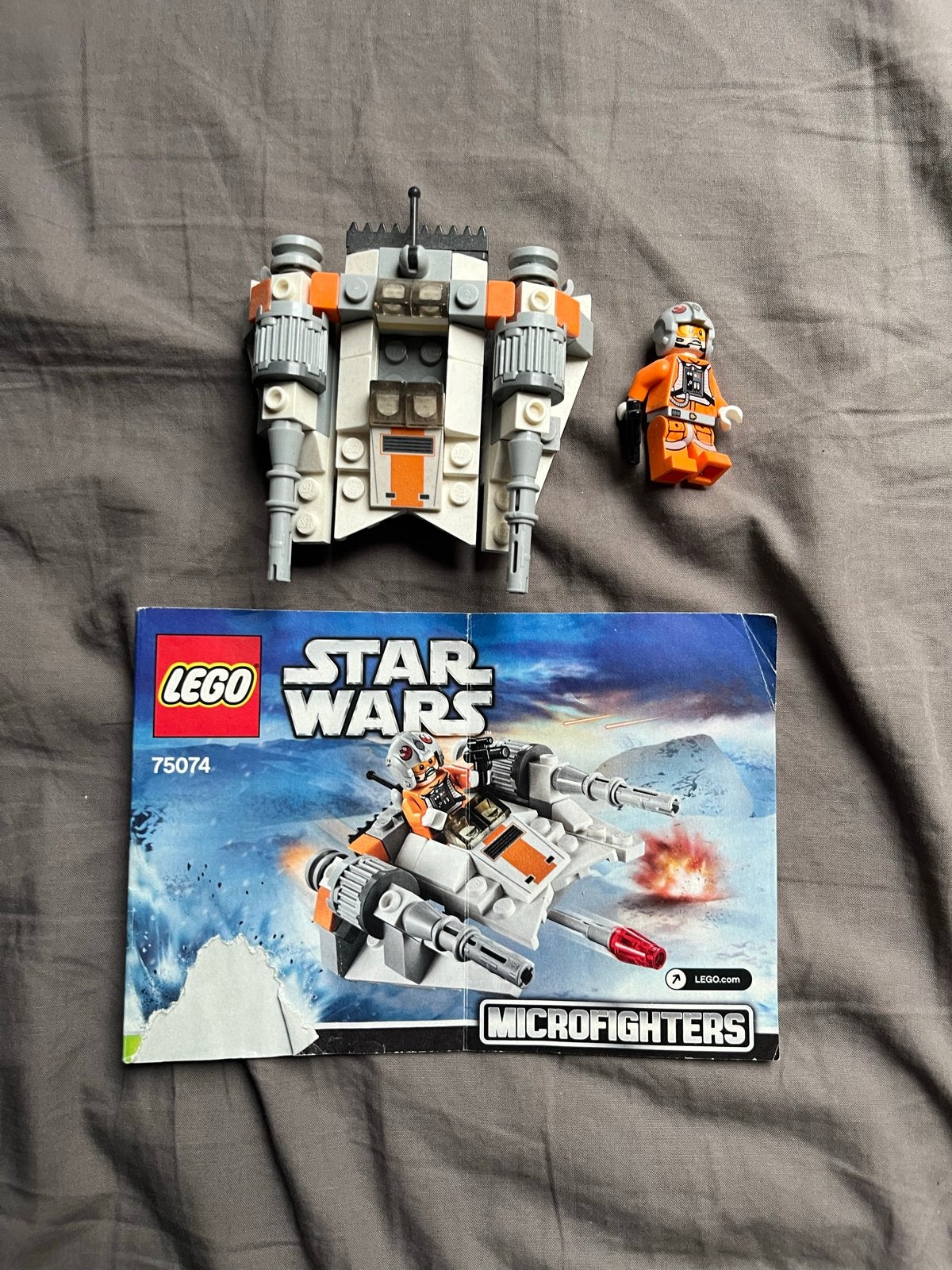 LEGO Star Wars 75074 Snowspeeder Microfighter (zonder doos), Ophalen of Verzenden, Gebruikt, Overige merken