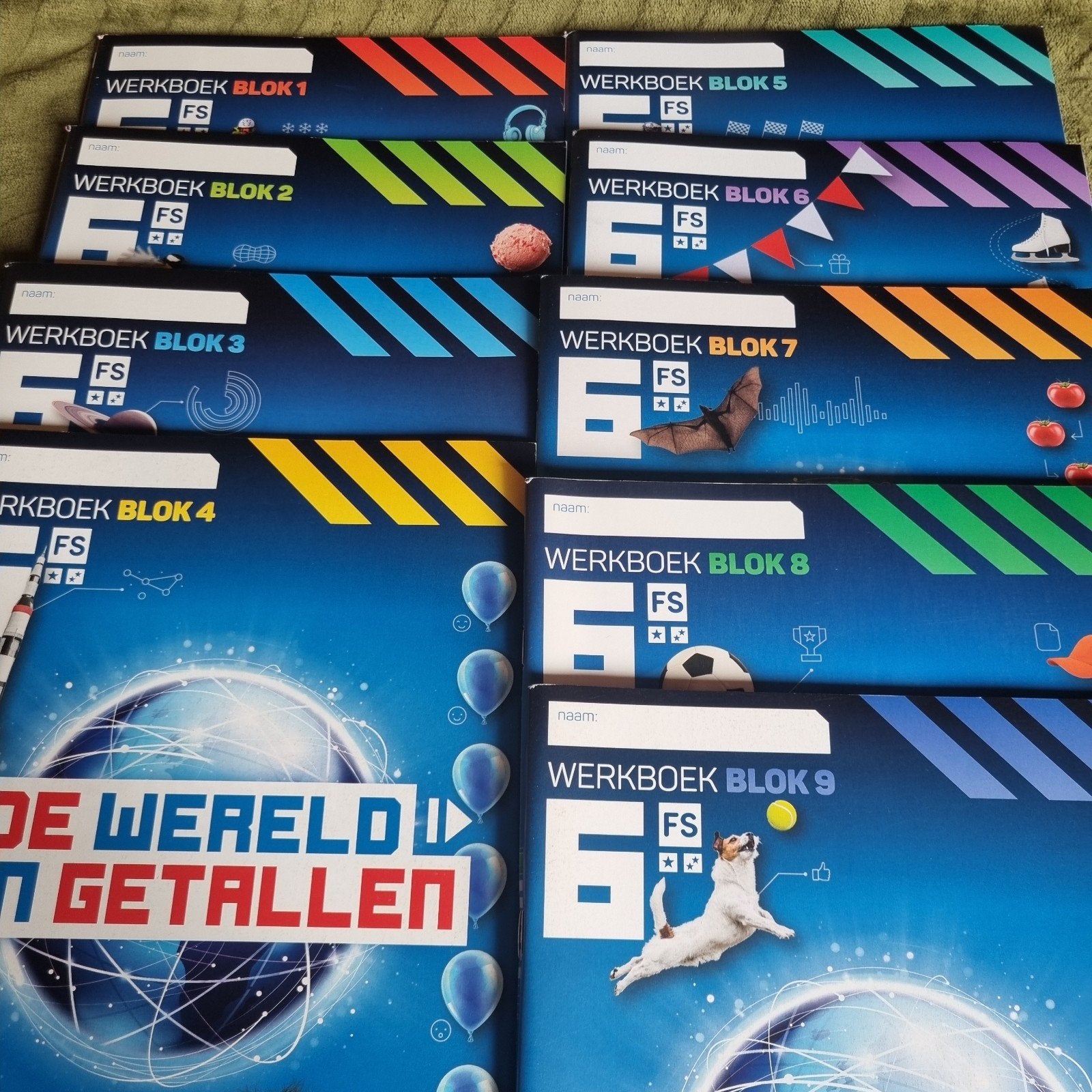 Groep 6 Werkboeken Blok 1 t/m 9 - De Wereld in Getallen, Ophalen of Verzenden, Nieuw, Onbekend
