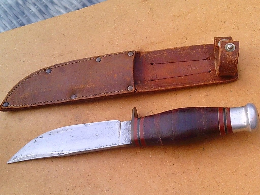 Antieke vroege dolk gemaakt in Sheffield Engeland uit  1950, Ophalen of Verzenden, Landmacht, Engeland, Mes of Dolk