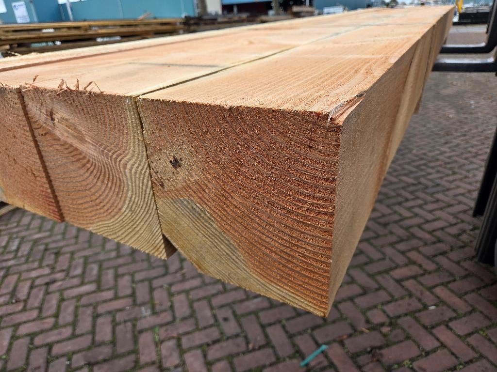 4 Douglas palen / balken 20x20 cm - nr: TB79, Ophalen, 250 cm of meer, Balken