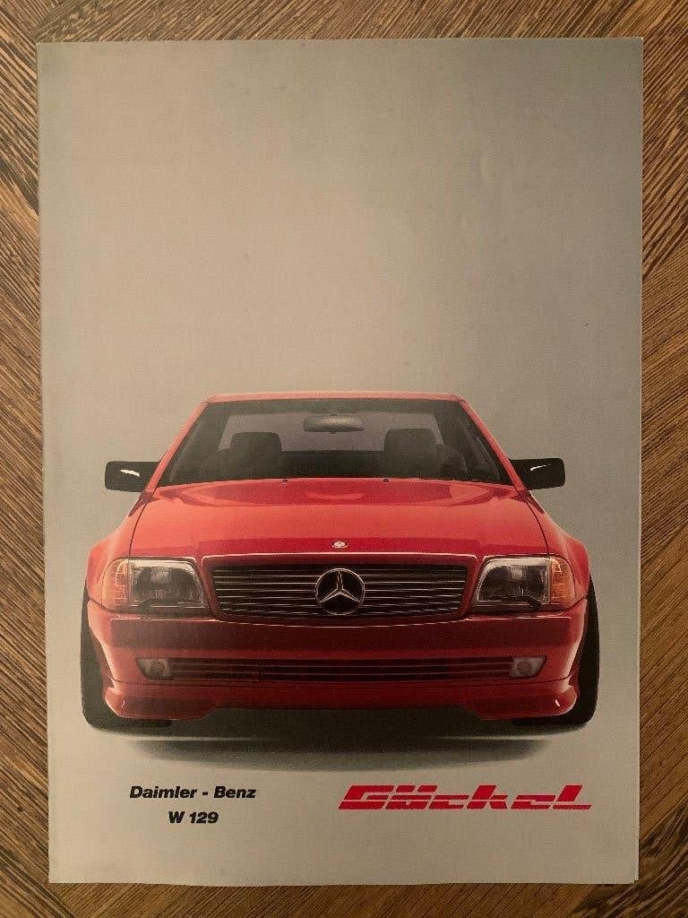 Zeldzame folder Mercedes-Benz SL-klasse R129 Gückel 1990?, Nieuw, Gückel, Mercedes, Ophalen of Verzenden