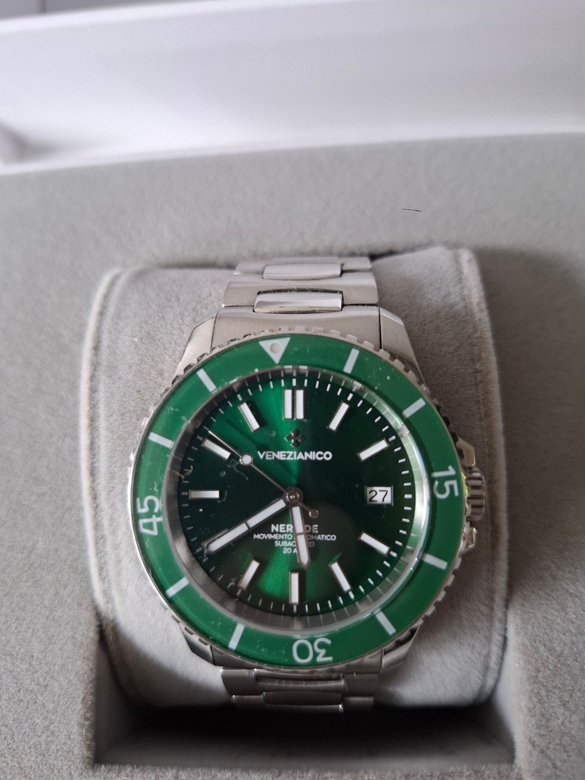 Venetianico Nereide 42 groen, Staal, Staal, Polshorloge, Zo goed als nieuw