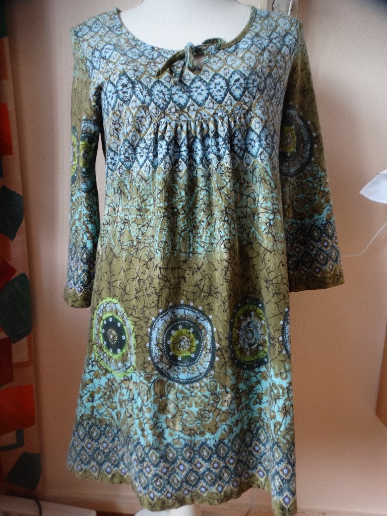 Peter Hahn katoenen tuniek/jurk met print mt 38, Kleding | Dames, Blouses en Tunieken, Maat 38/40 (M), Meerkleurig, Nieuw, Ophalen of Verzenden