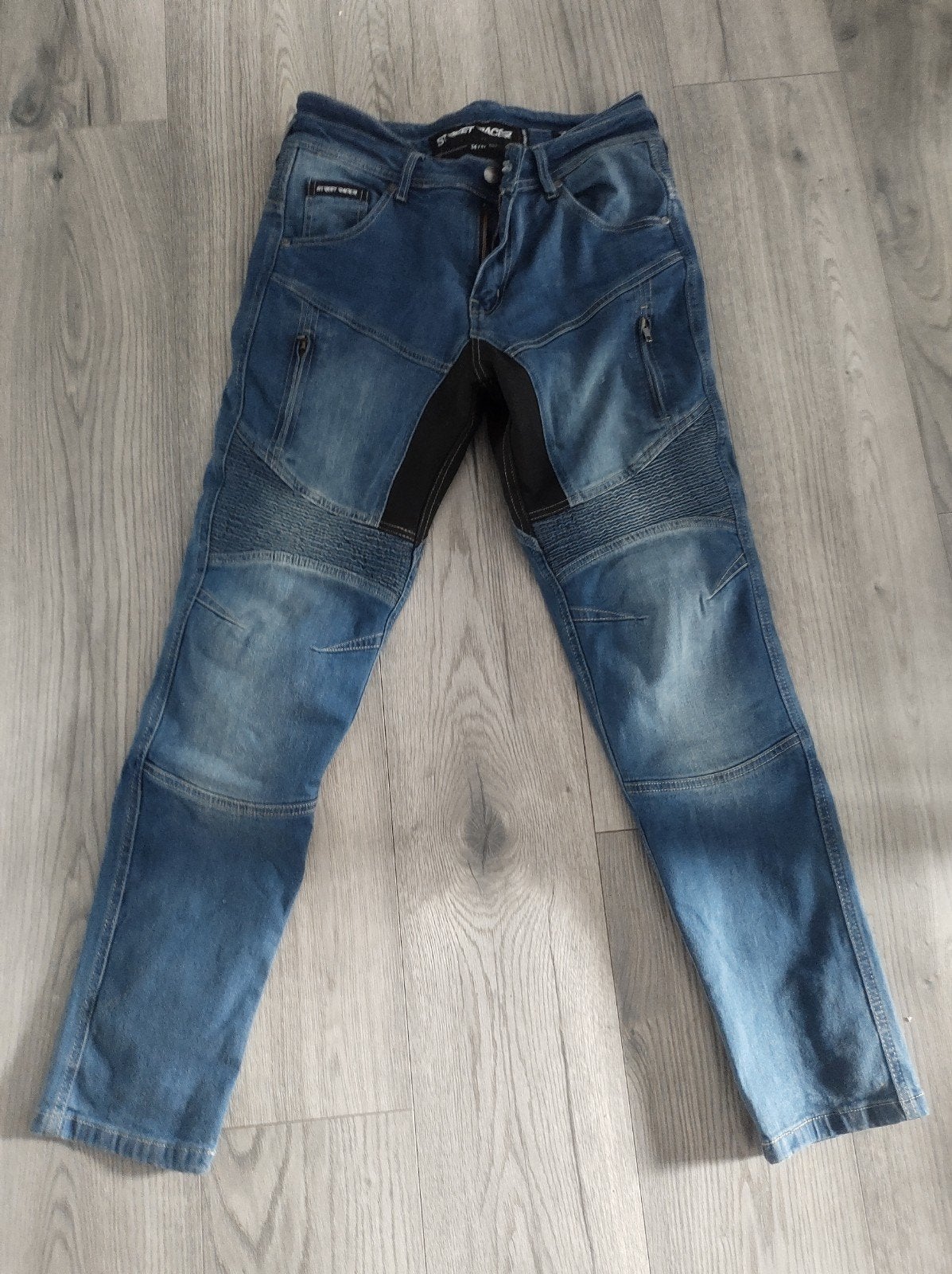 Street Racer motorjeans met bescherming, maat 34/32, Motoren, Street racer, Heren, Ophalen of Verzenden, Broek | textiel