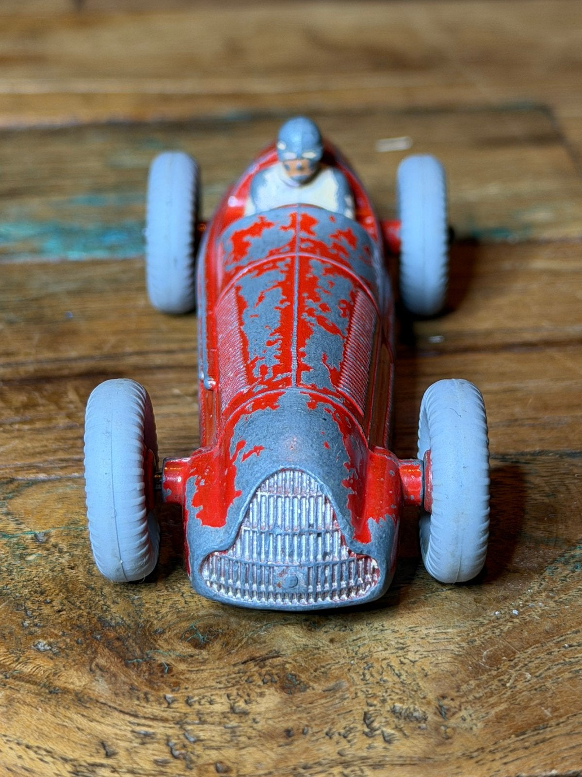 Dinky Toys 23F Alfa-Romeo nr. 8 – vroege GP-racer, Ophalen, Gebruikt, Auto, Dinky Toys