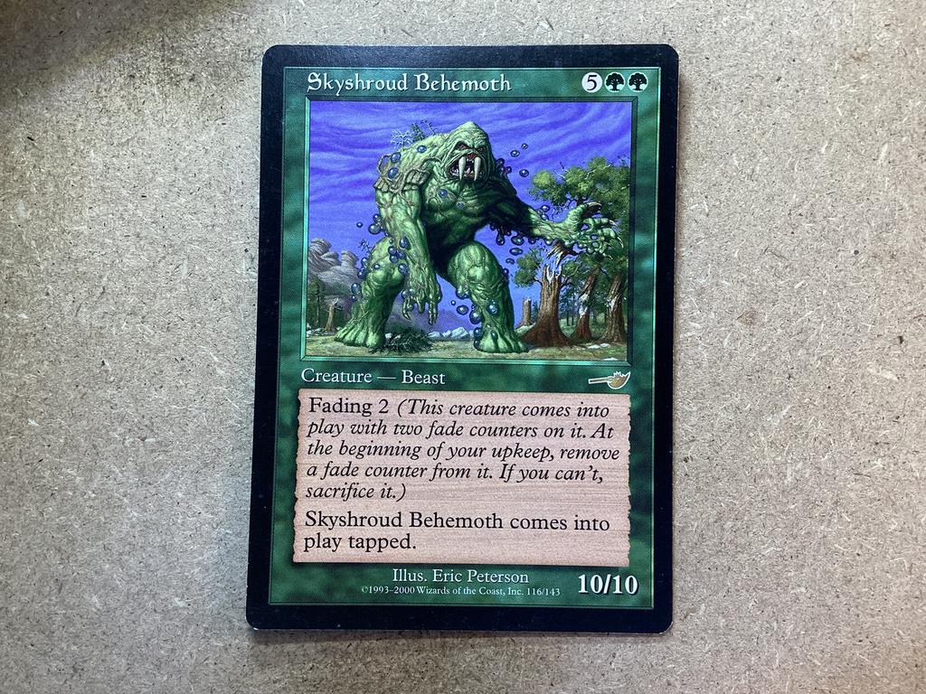 1x Skyshroud Behemoth [116/143] (Excellent), Ophalen of Verzenden, Zo goed als nieuw, Losse kaart