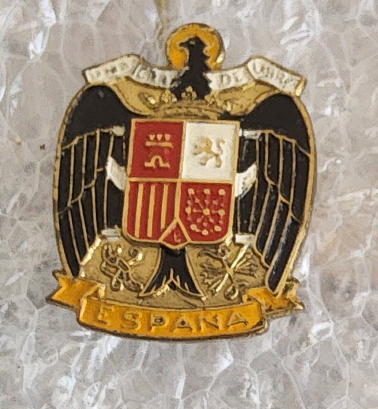 Vintage Speldje Spanje - Adelaar met Wapen 'ESPANA', Ophalen of Verzenden, Gebruikt, Overige onderwerpen, Speldje of Pin