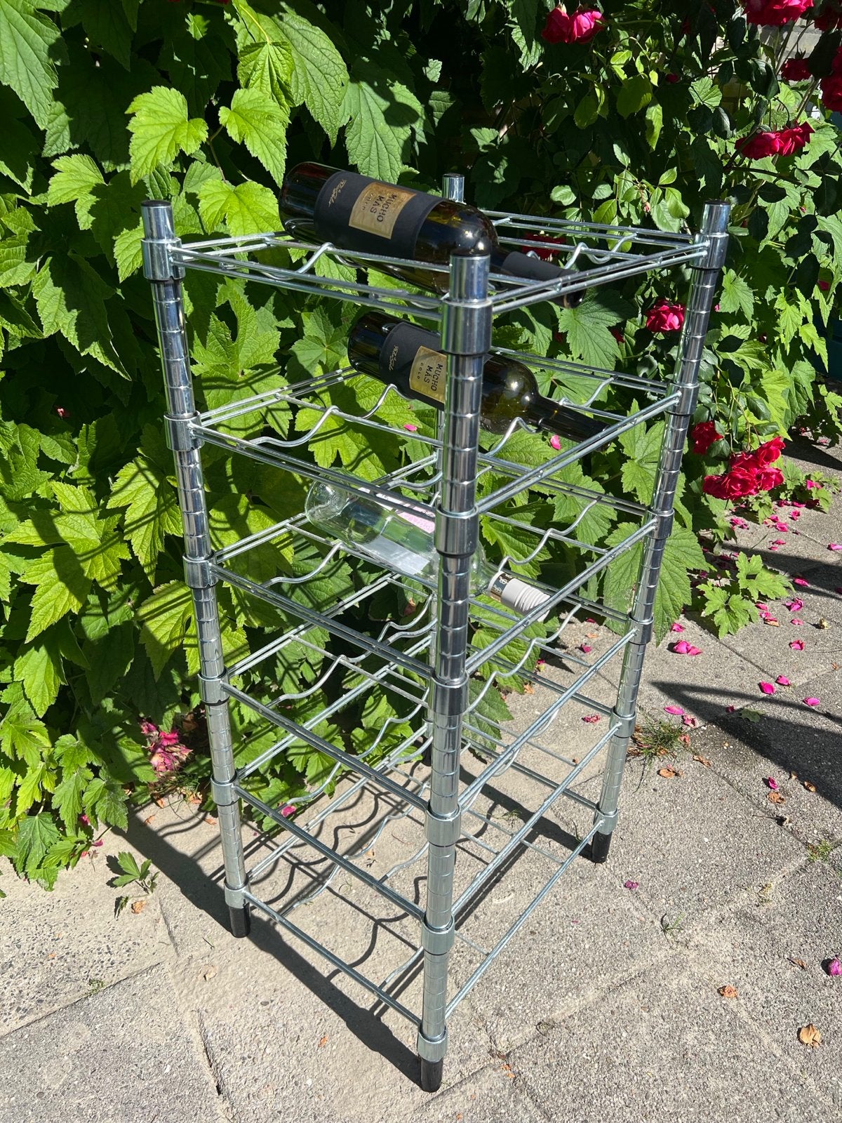 IKEA OMAR flessenrek van verzinkt staal 2 stuks, Gebruikt, 50 tot 75 cm, 15 tot 25 flessen, Ophalen of Verzenden