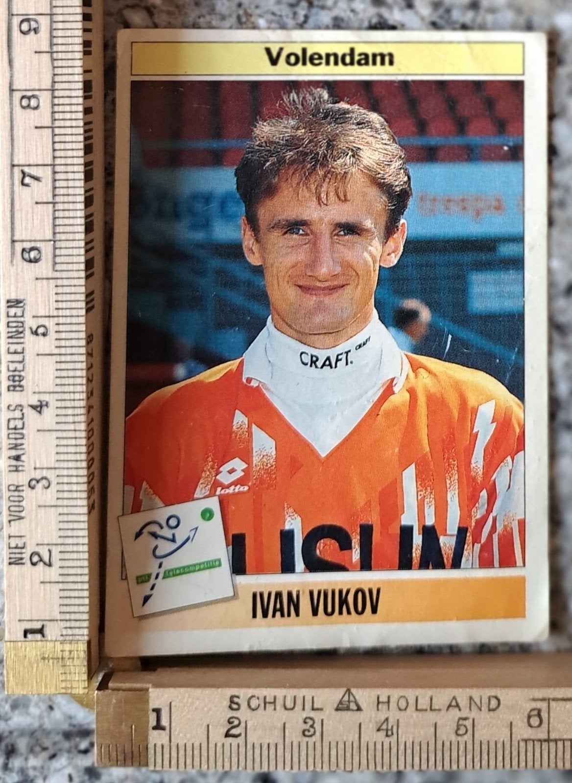 Panini Ivan Vukov Volendam 1994-1995 eredivisie, Verzamelen, Ophalen of Verzenden, Zo goed als nieuw, Overige binnenlandse clubs