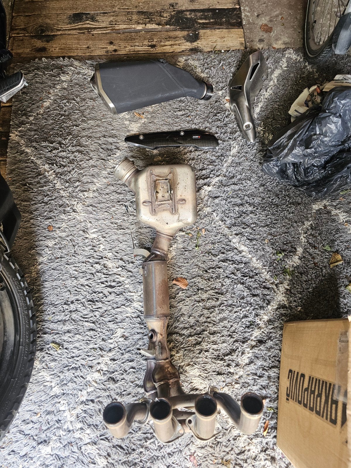 Originele uitlaat Kawasaki Z900 2022 - Bochten en einddemper, Motoren, Onderdelen | Overige, Ophalen