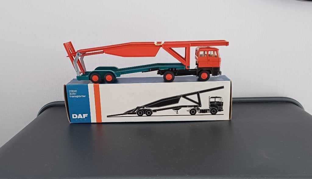 Daf 2800 Autotransporter Nr. 60, Ophalen of Verzenden, Zo goed als nieuw, Bus of Vrachtwagen, Lion Toys